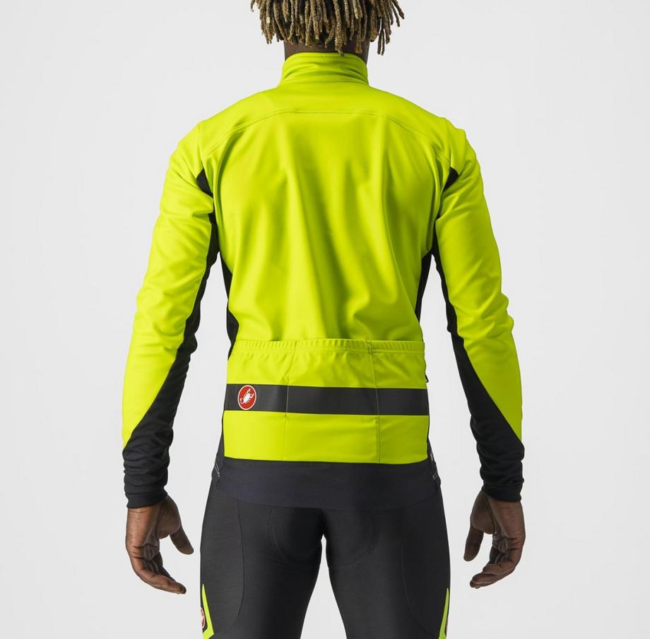 castelli castelli giacca raddoppia 3 jkt giallo fluo' nero reflex