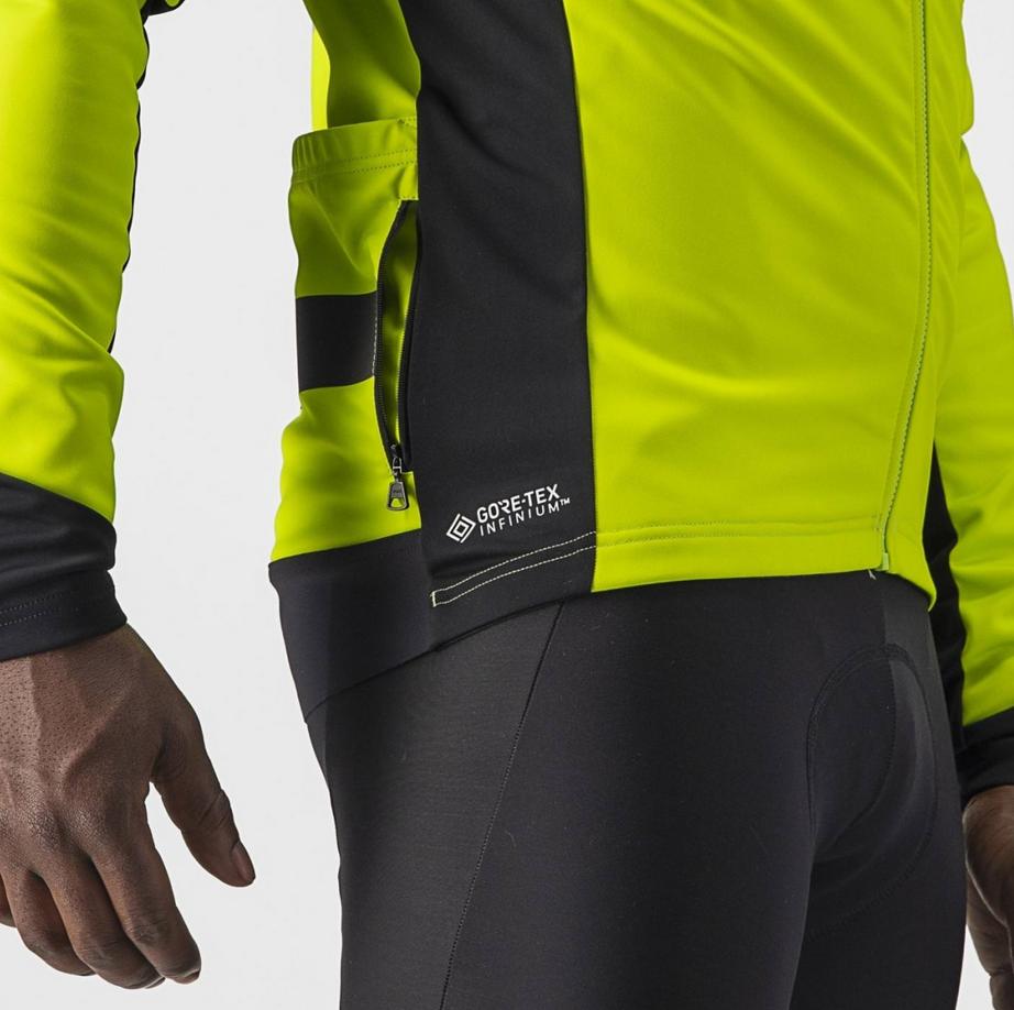 castelli castelli giacca raddoppia 3 jkt giallo fluo' nero reflex