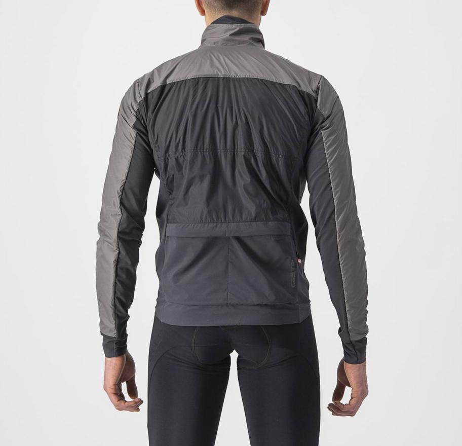 castelli castelli giacca unlimited puffy jkt grigio nero