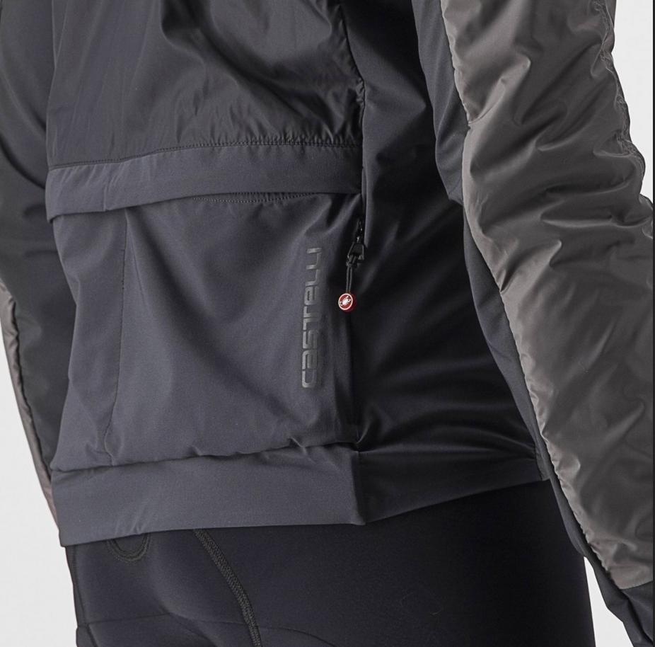 castelli castelli giacca unlimited puffy jkt grigio nero