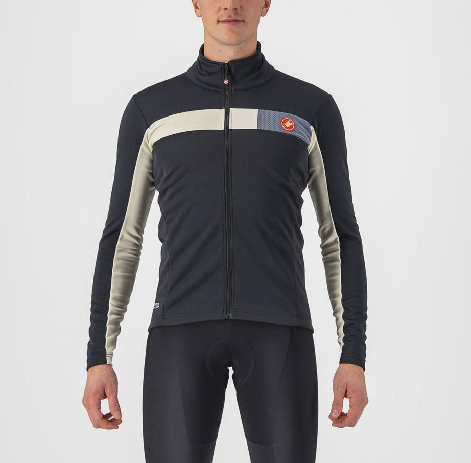 castelli castelli giacca mortirolo 6s jacket grigio nikel - gesso