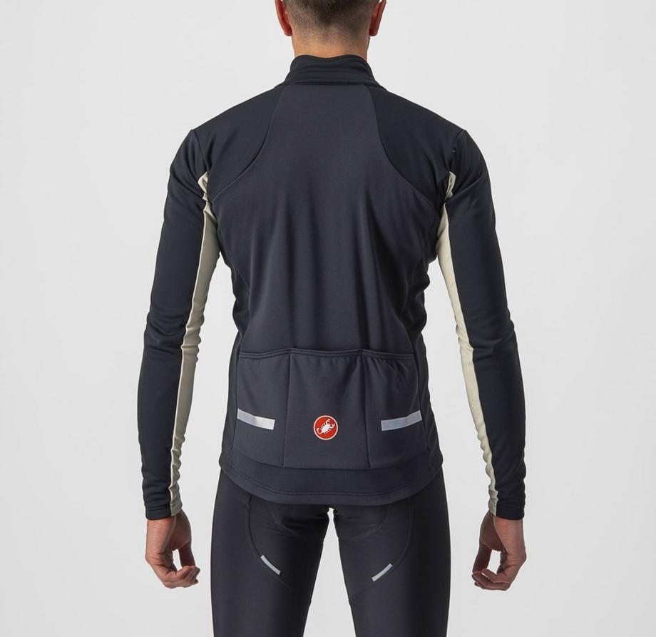 castelli castelli giacca mortirolo 6s jacket grigio nikel - gesso