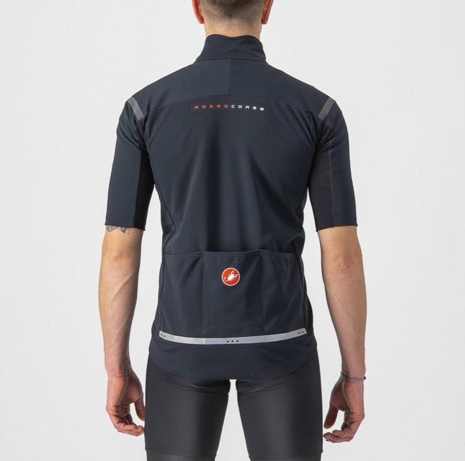 castelli castelli giacca gabba ros 2 - light nero -nero reflex