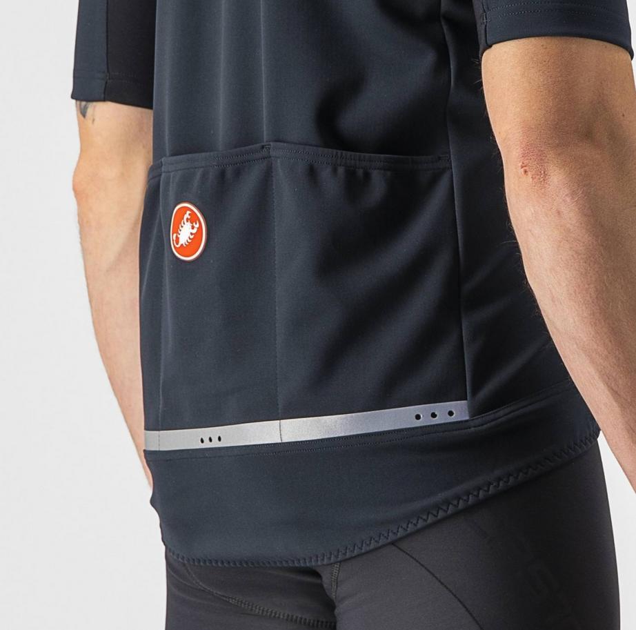 castelli castelli giacca gabba ros 2 - light nero -nero reflex