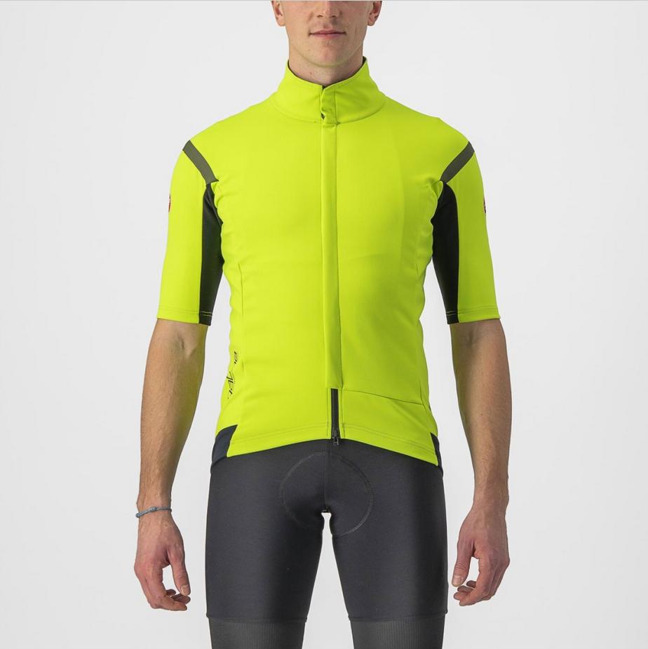 castelli castelli giacca gabba ros 2 - electric lime/dark gray