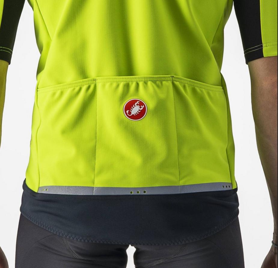 castelli castelli giacca gabba ros 2 - electric lime/dark gray