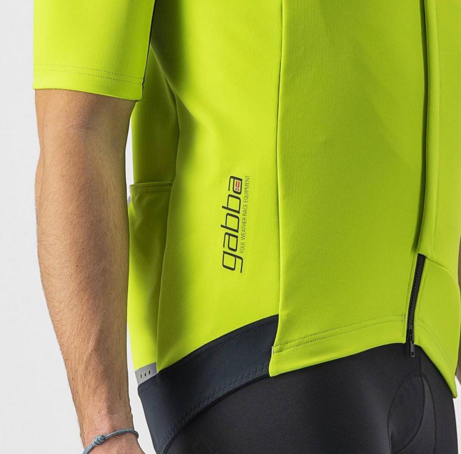 castelli castelli giacca gabba ros 2 - electric lime/dark gray