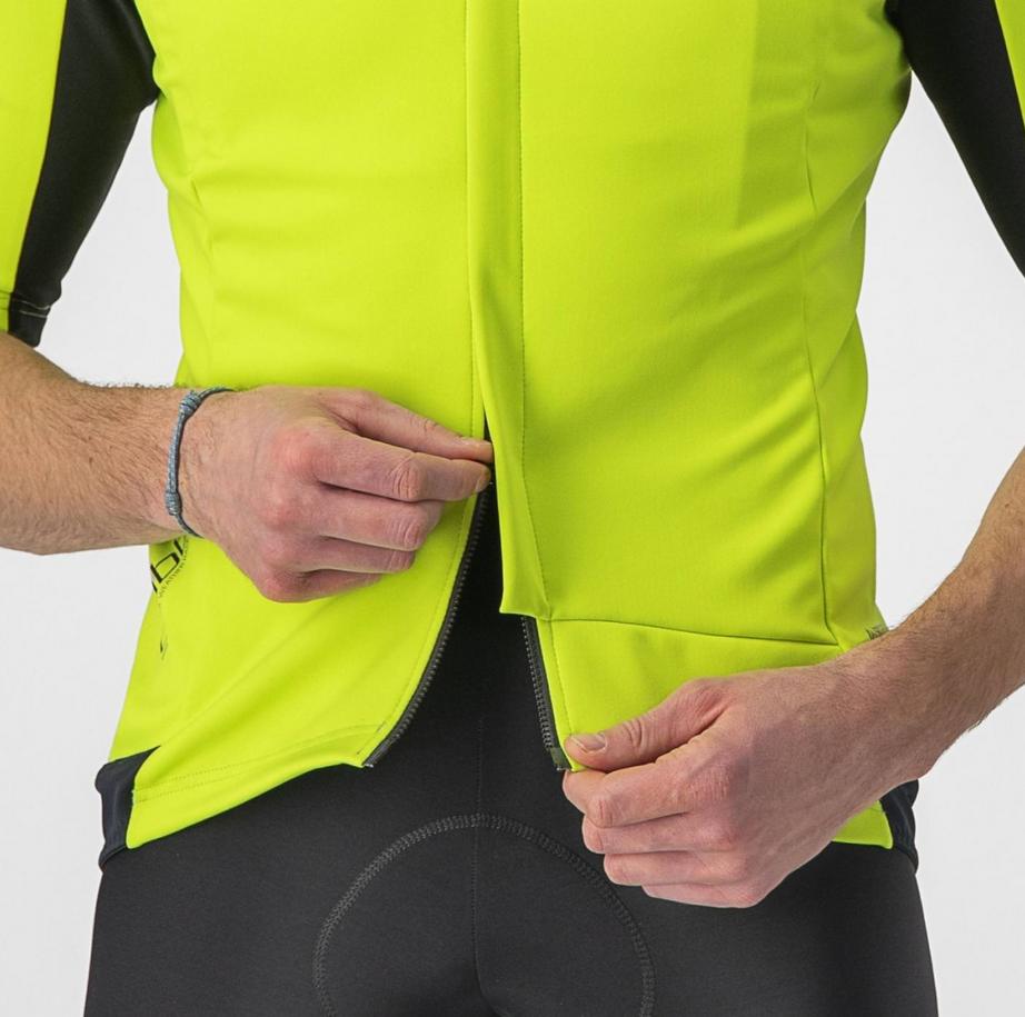 castelli castelli giacca gabba ros 2 - electric lime/dark gray