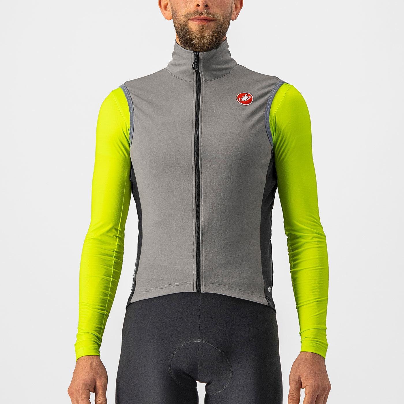 castelli castelli perfetto ros 2 vest - nickel gray 4522514-064