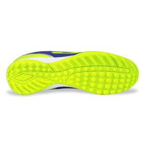 Scarpa calcetto torneo x bambino blu/giallo fluo/grigio