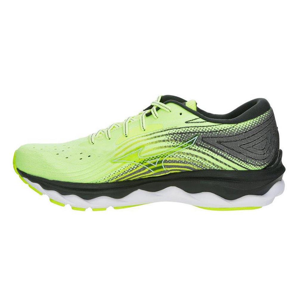 mizuno mizuno scarpa running  wave sky 6 uomo  verde fluo'