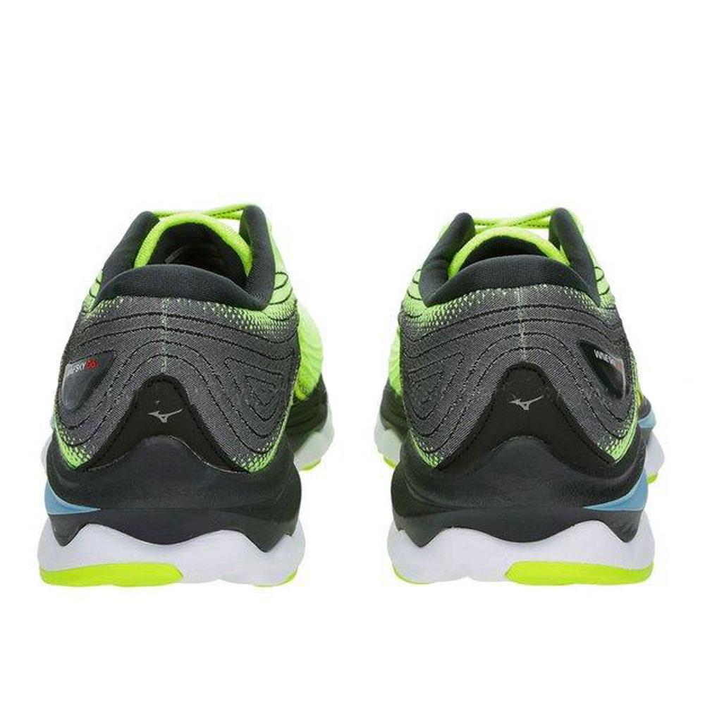 mizuno mizuno scarpa running  wave sky 6 uomo  verde fluo'