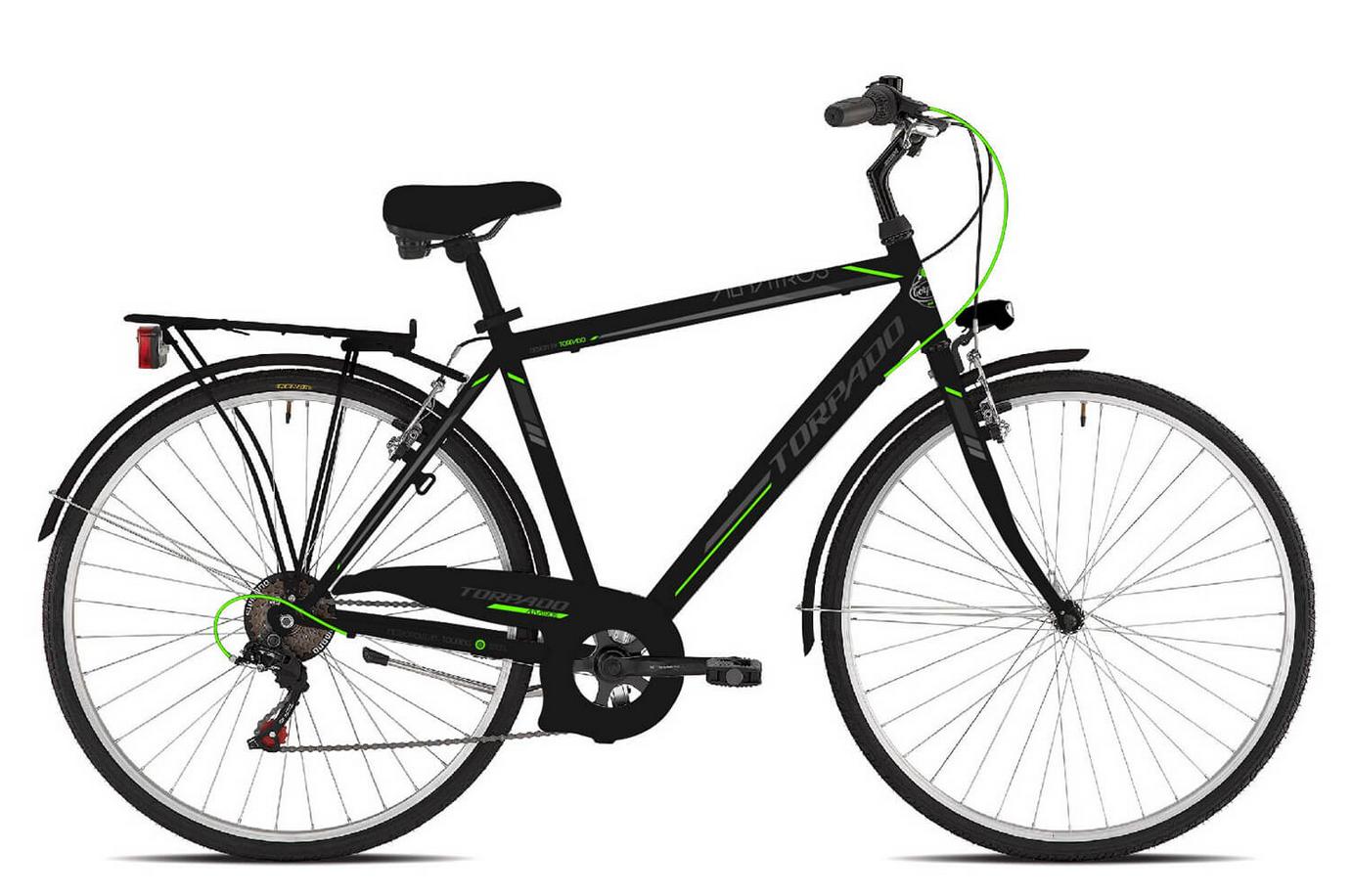 torpado torpado bici uomo  rondine albatros 28  nero verde