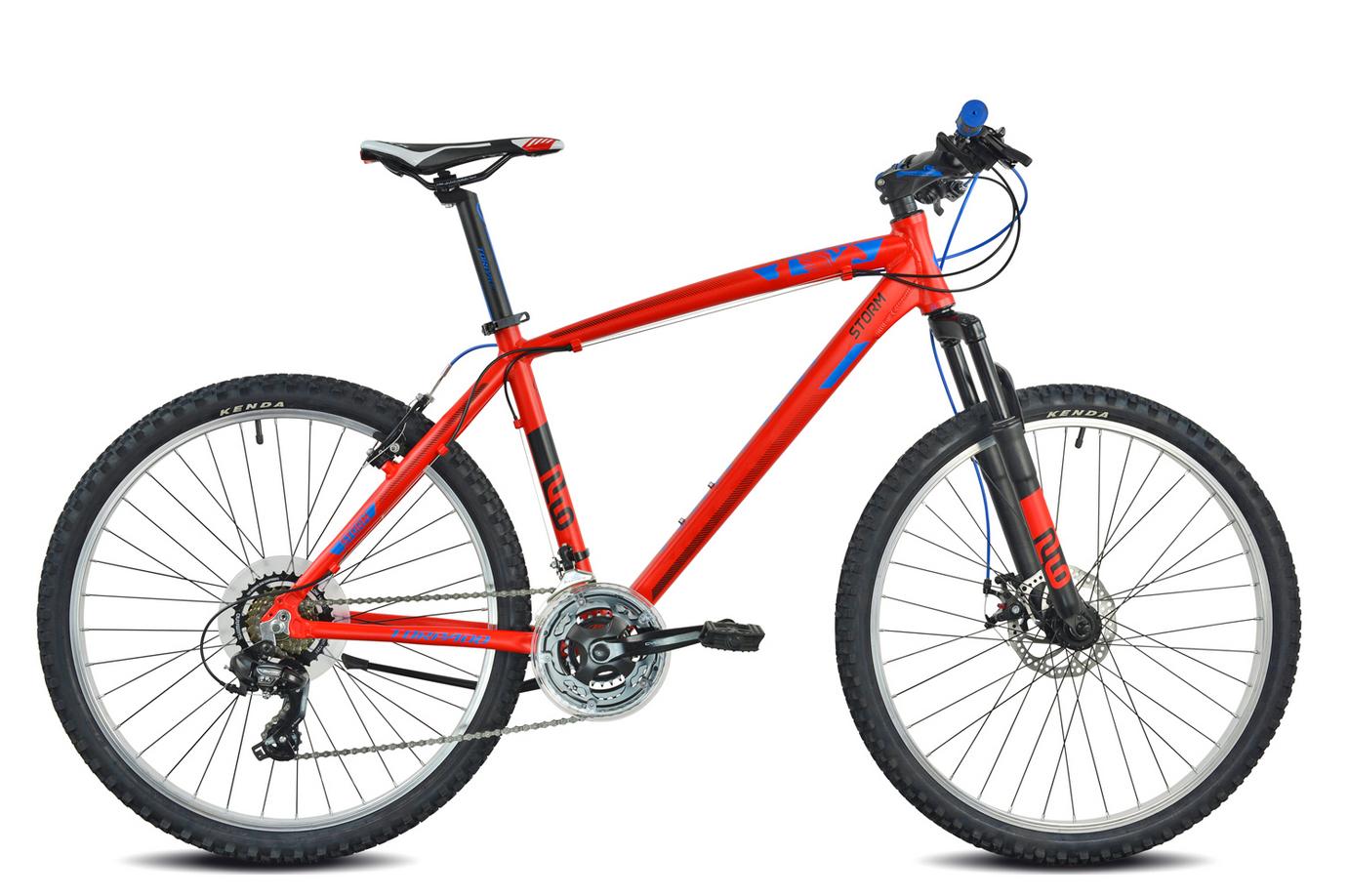 torpado torpado bici mtb 590 storm disk 21v  rosso