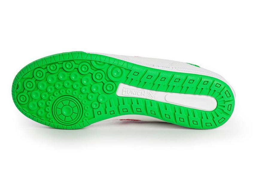 munich munich scarpa indoor  g-3 profit 311 bianco rosso verde