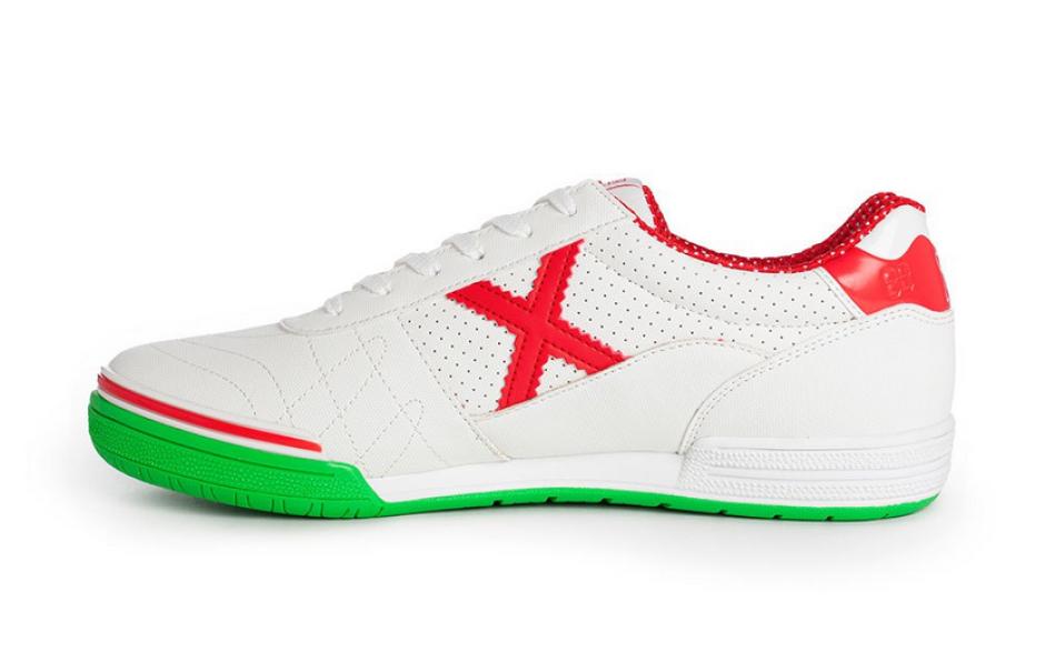 munich munich scarpa indoor  g-3 profit 311 bianco rosso verde