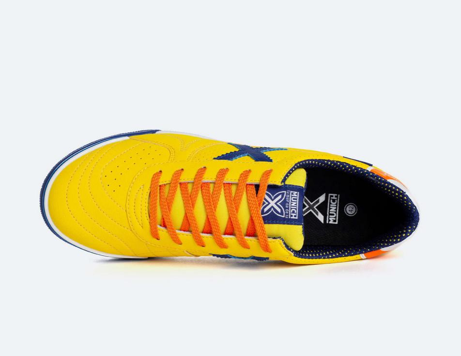 munich munich scarpa indoor g-3 profit 316 giallo-blu-arancio