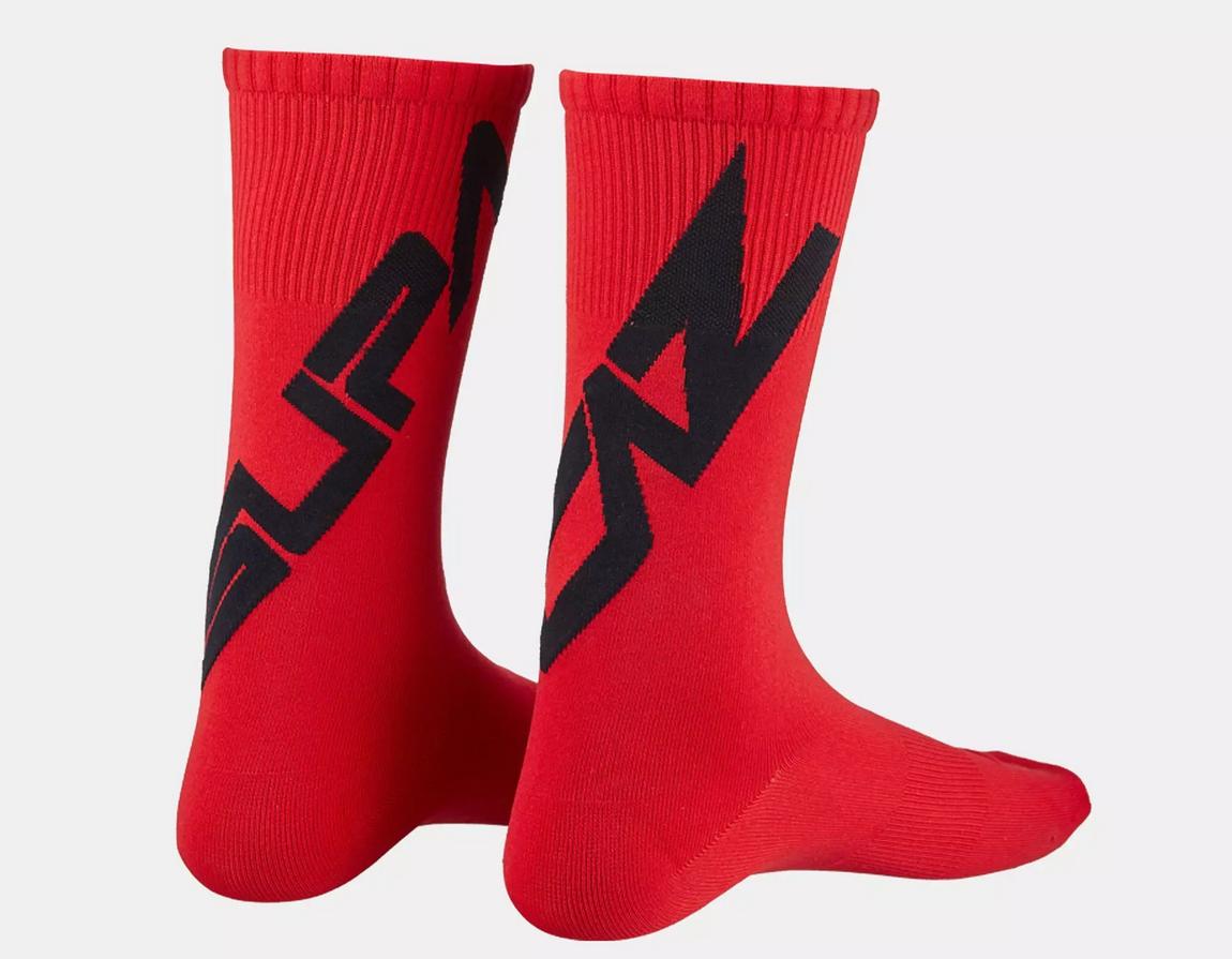 specialized specialized calza tagged sock rosso nero