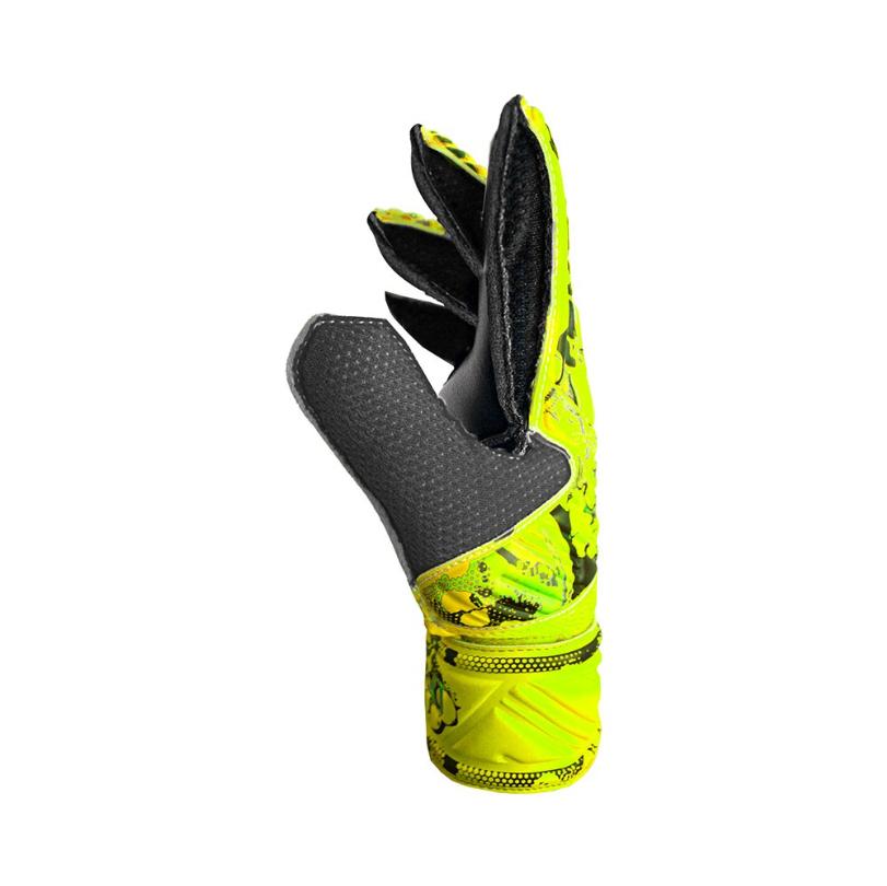 reusch reusch guanti attrakt solid jr. - safety yellow/black - foto 3