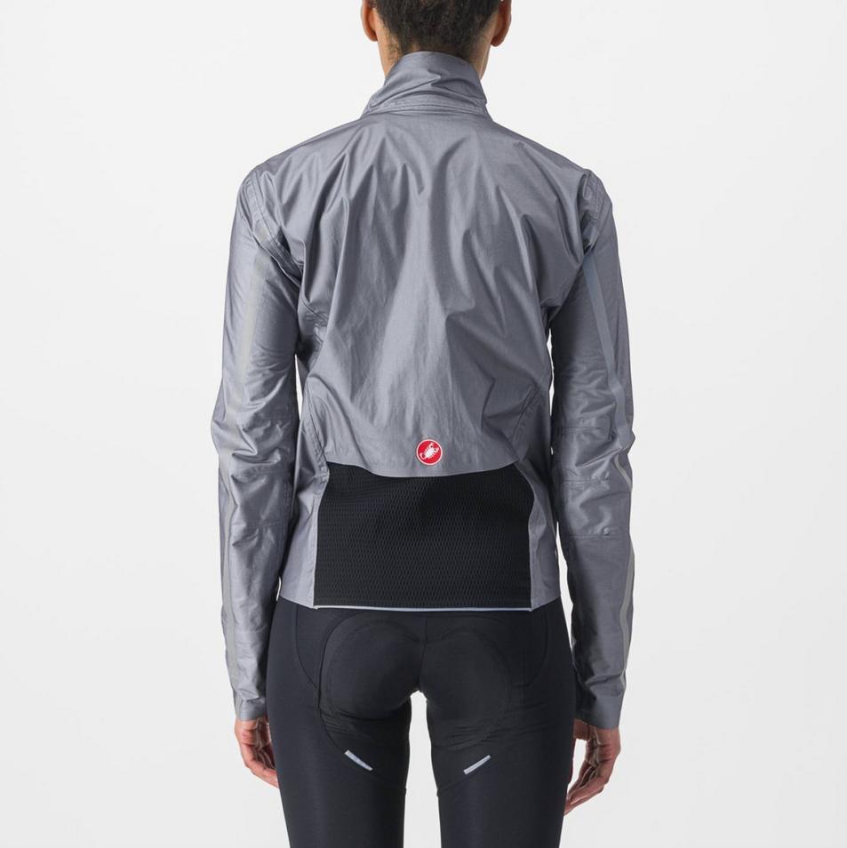 castelli castelli giacca donna tempesta lite w jacket - gray