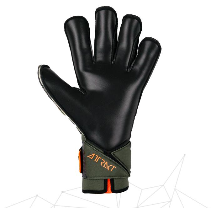 reusch reusch guanti attrakt duo evo. adapt. verde - arancio fluo'