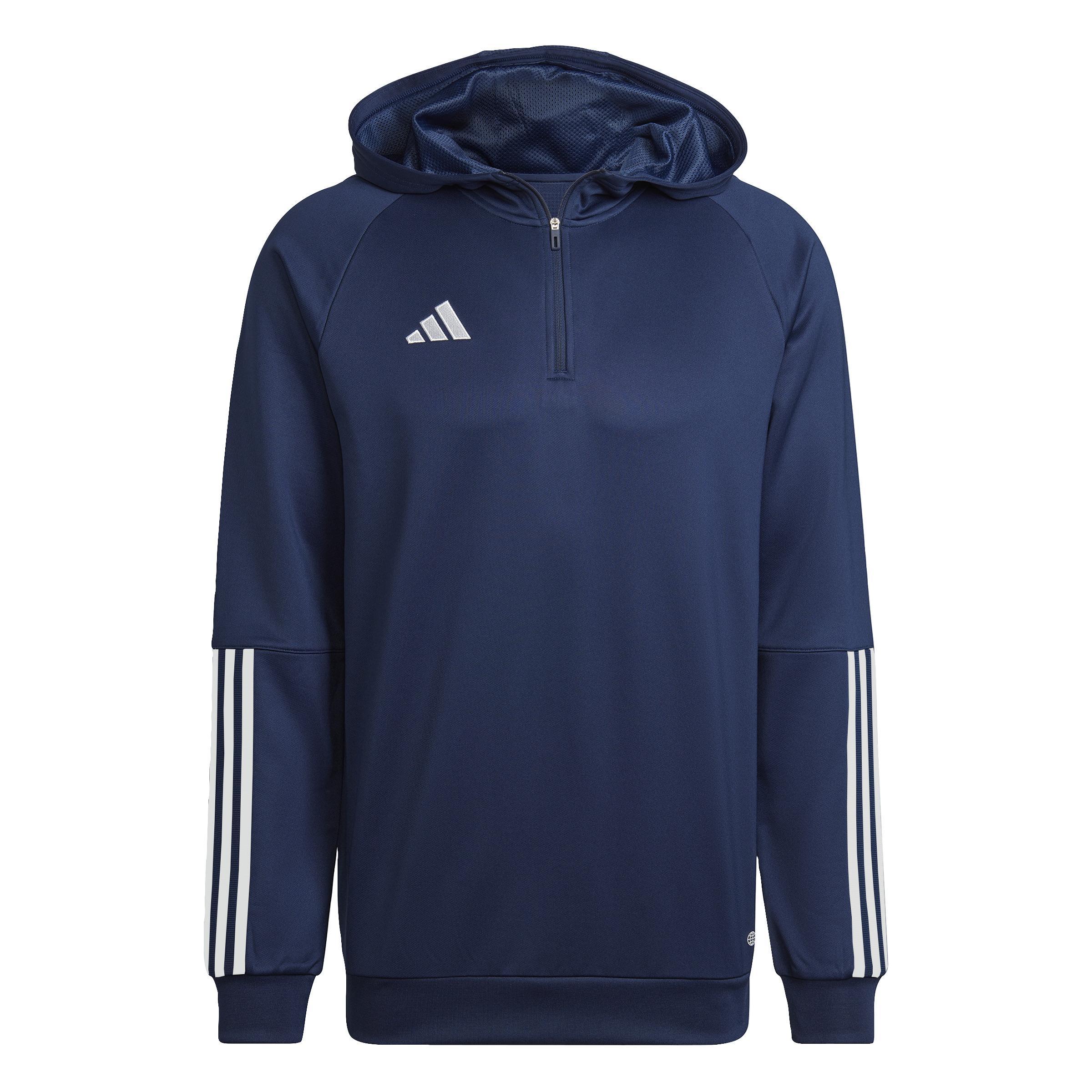 ADIDAS TIRO 23 FELPA CON CAPPUCCIO UOMO BLU SCURO HK8056