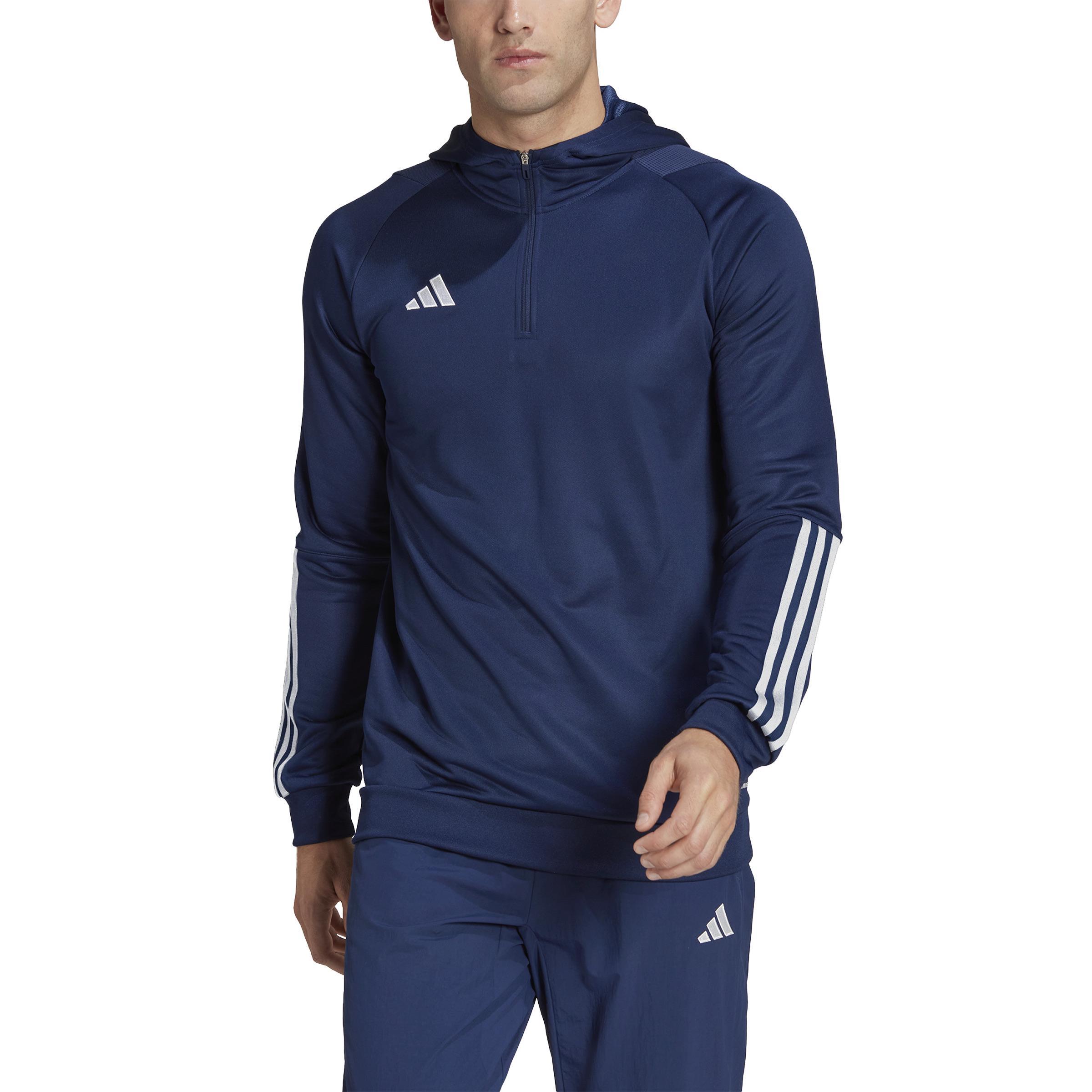 ADIDAS TIRO 23 FELPA CON CAPPUCCIO UOMO BLU SCURO HK8056