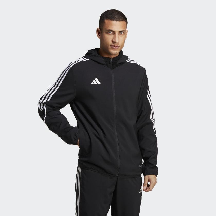 ADIDAS TIRO23 LEAGUE  ANTIVENTO ANTIPIOGGIA NERO UOMO HZ9066