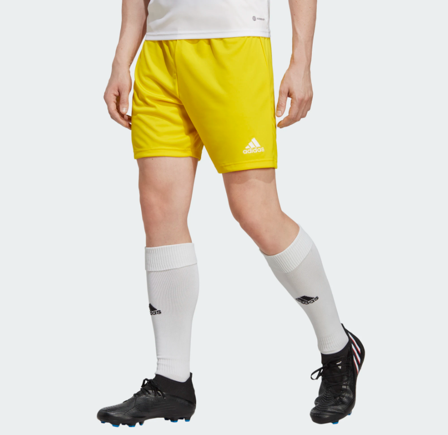 ADIDAS PANTALONCINO ENTRADA 22 SHO GIALLO IC7404