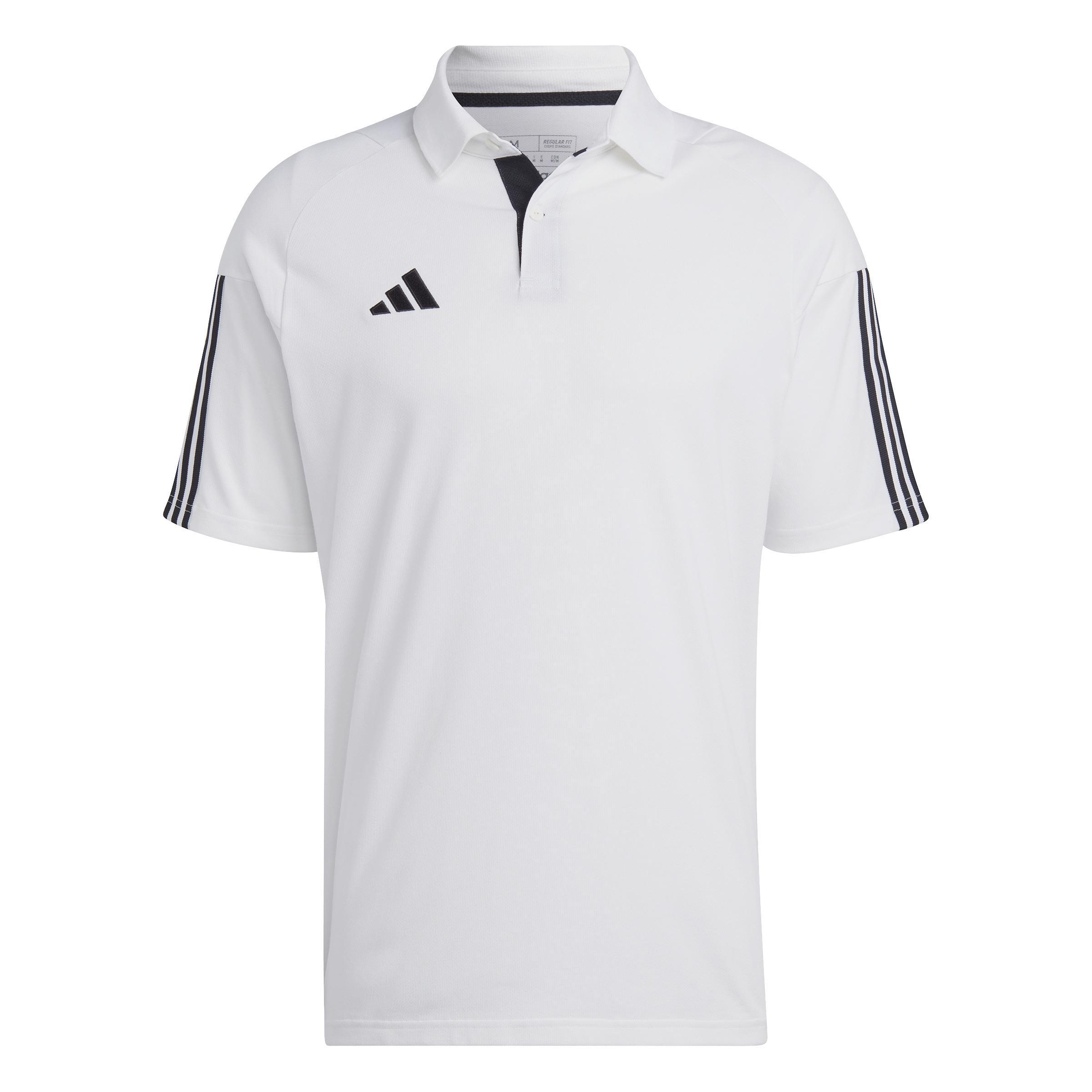 Adidas Polo in cotone Tiro 23 Competition  Bianco Uomo IC4575