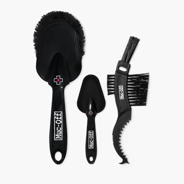 muc-off beltrami muc-off accessorio set spazzole 3 pz