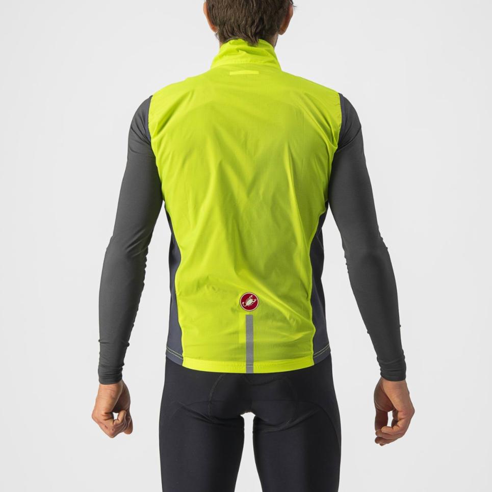 castelli castelli gilet squadra st. ves electric lime-dark g