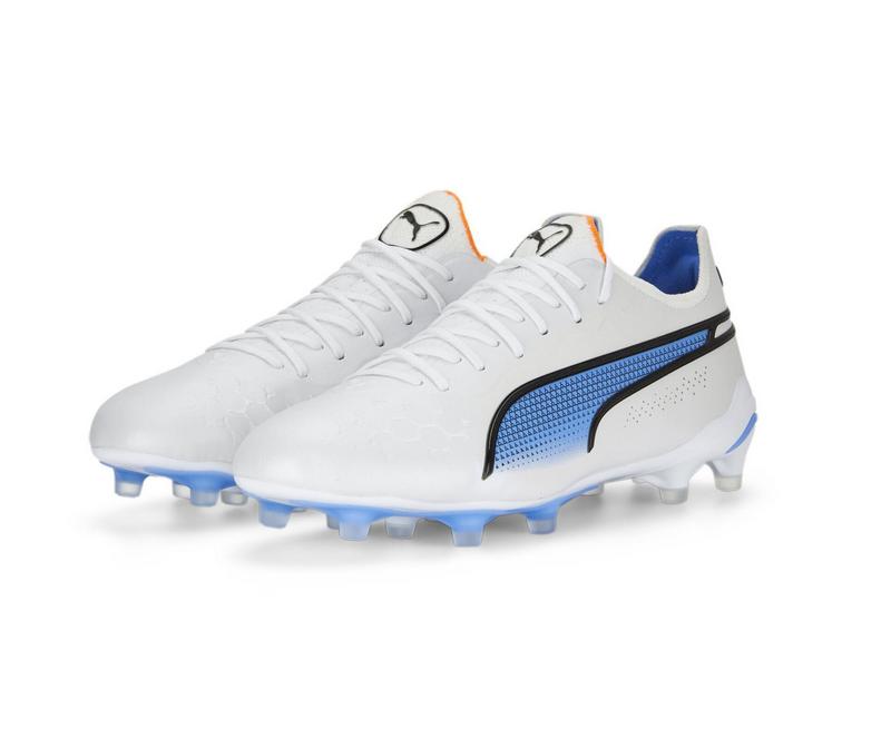 puma puma scarpa king ultimate fg/ag bianco azzurro