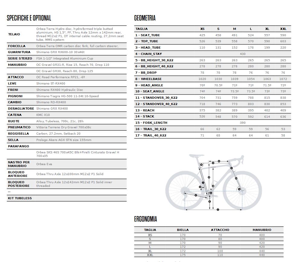 orbea orbea bici gravel terra h40 m copper