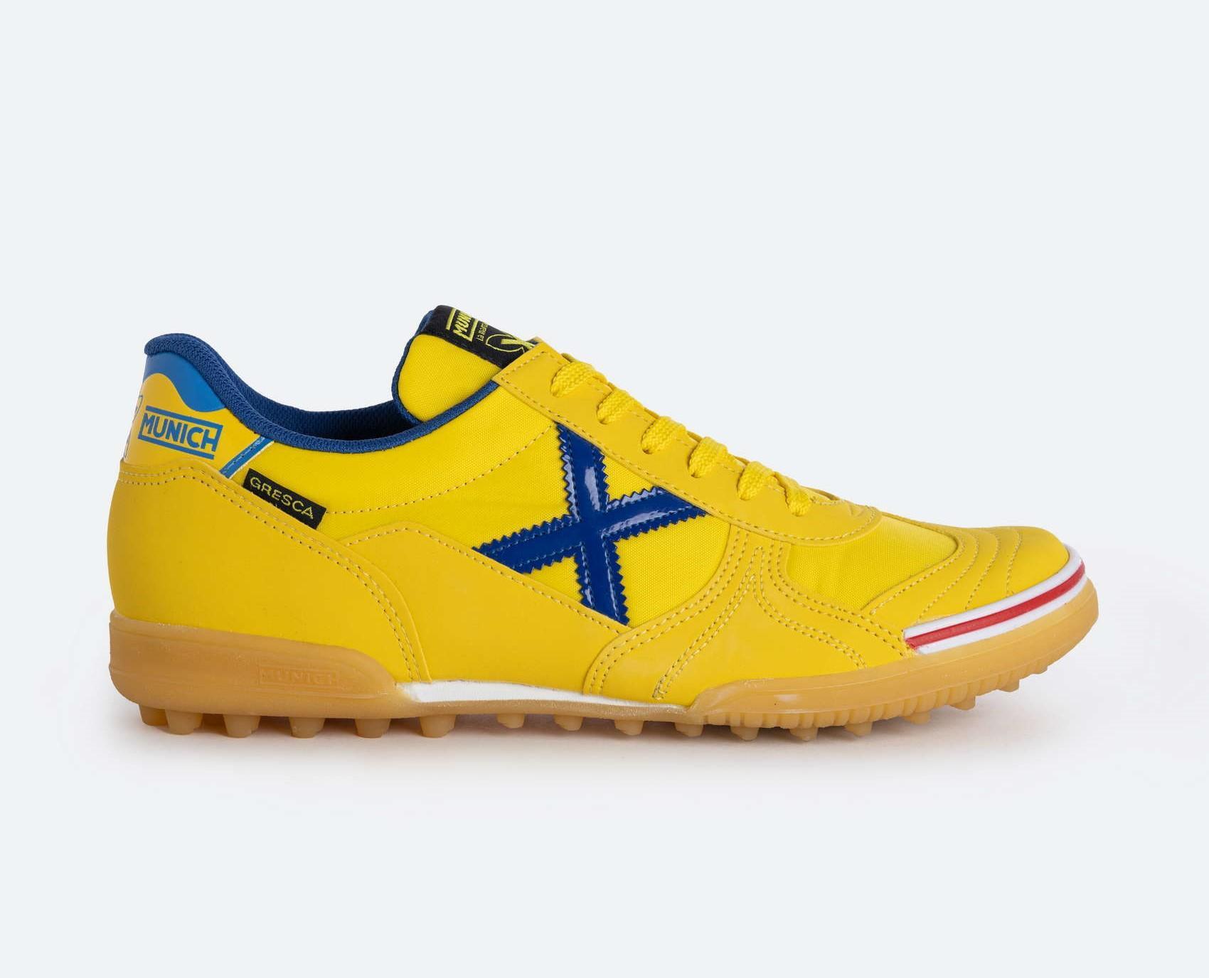 munich munich scarpa turf gresca genius 607 giallo azzurro