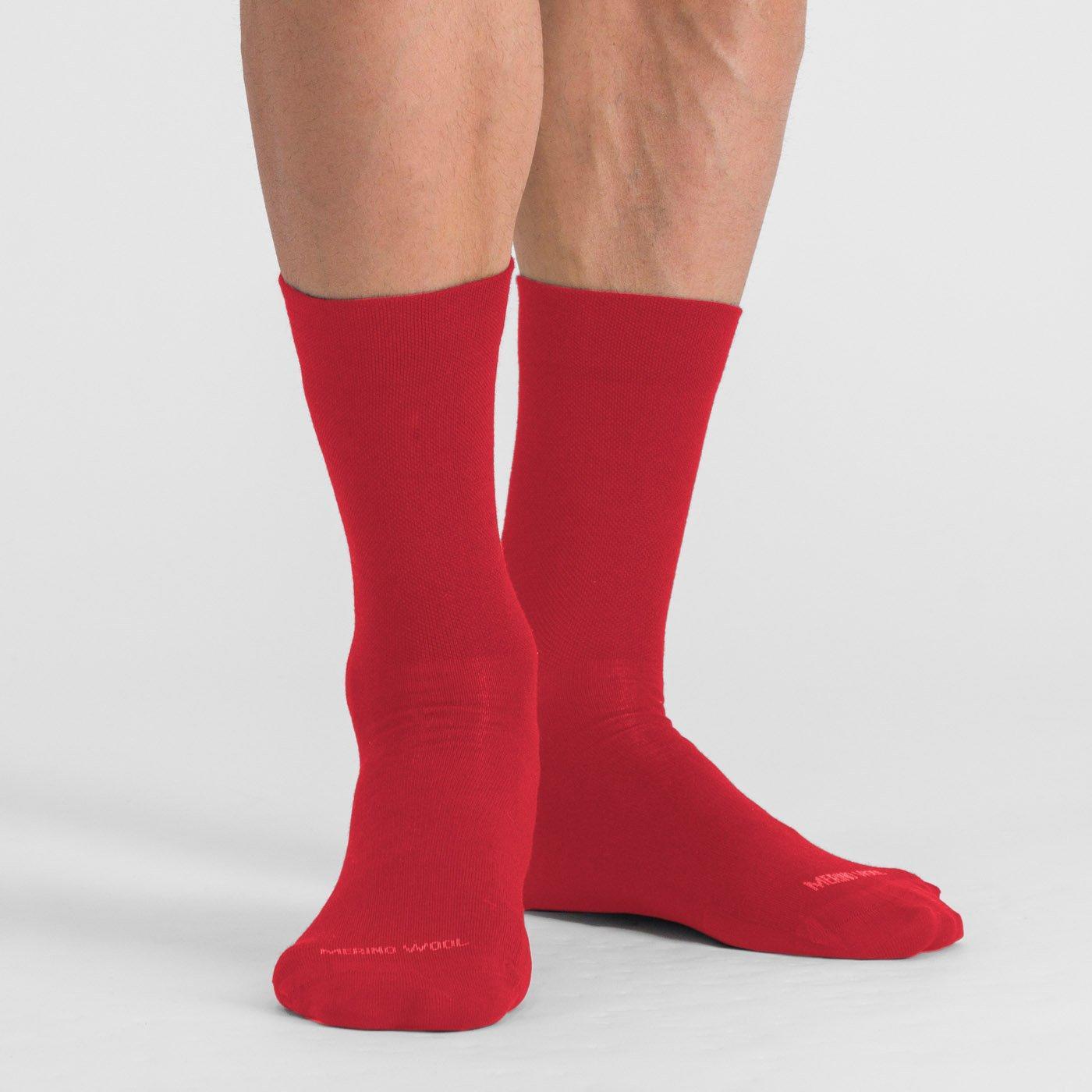 sportful sportful matchy wool  socks - tango red