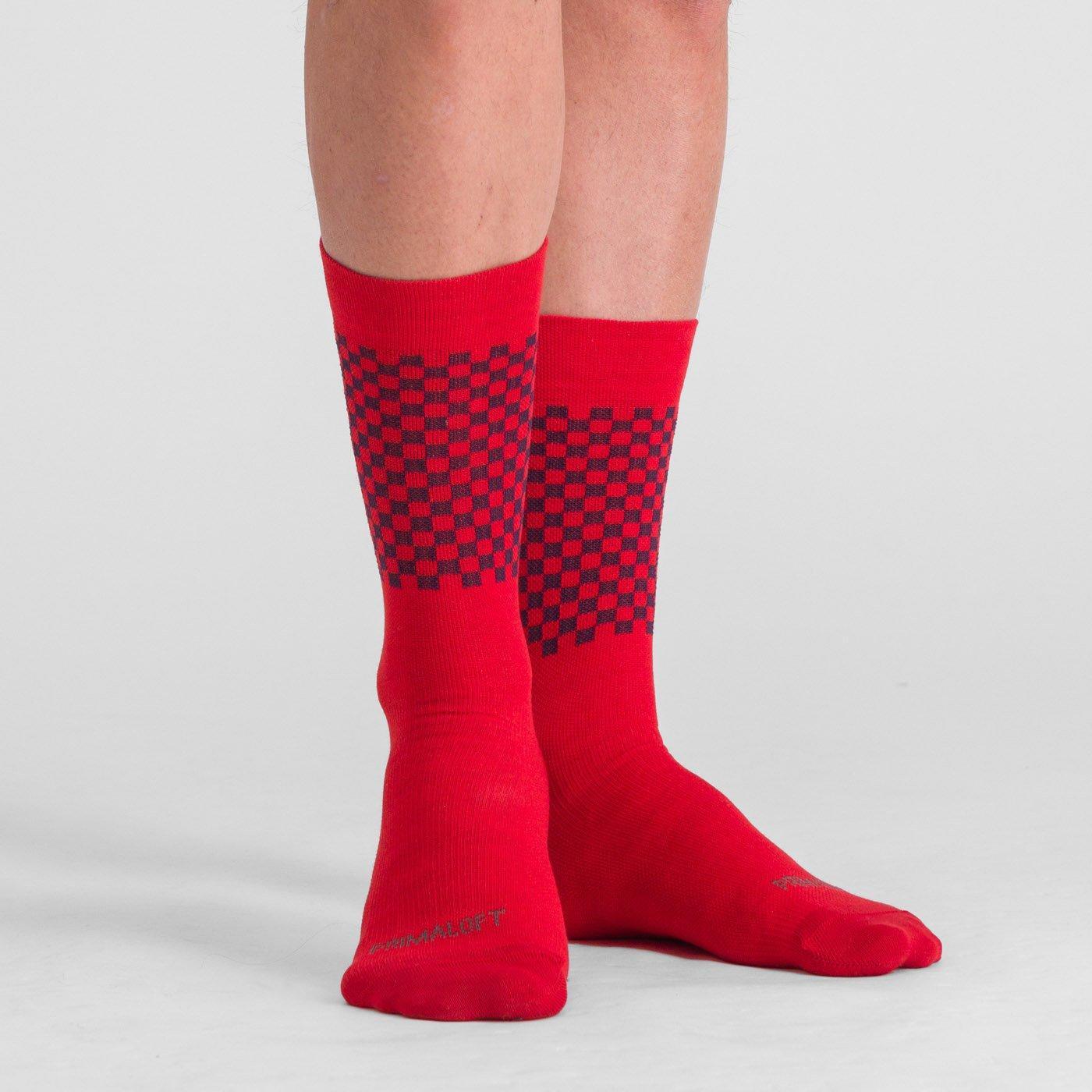 sportful sportful checkmate wint socks - tango red