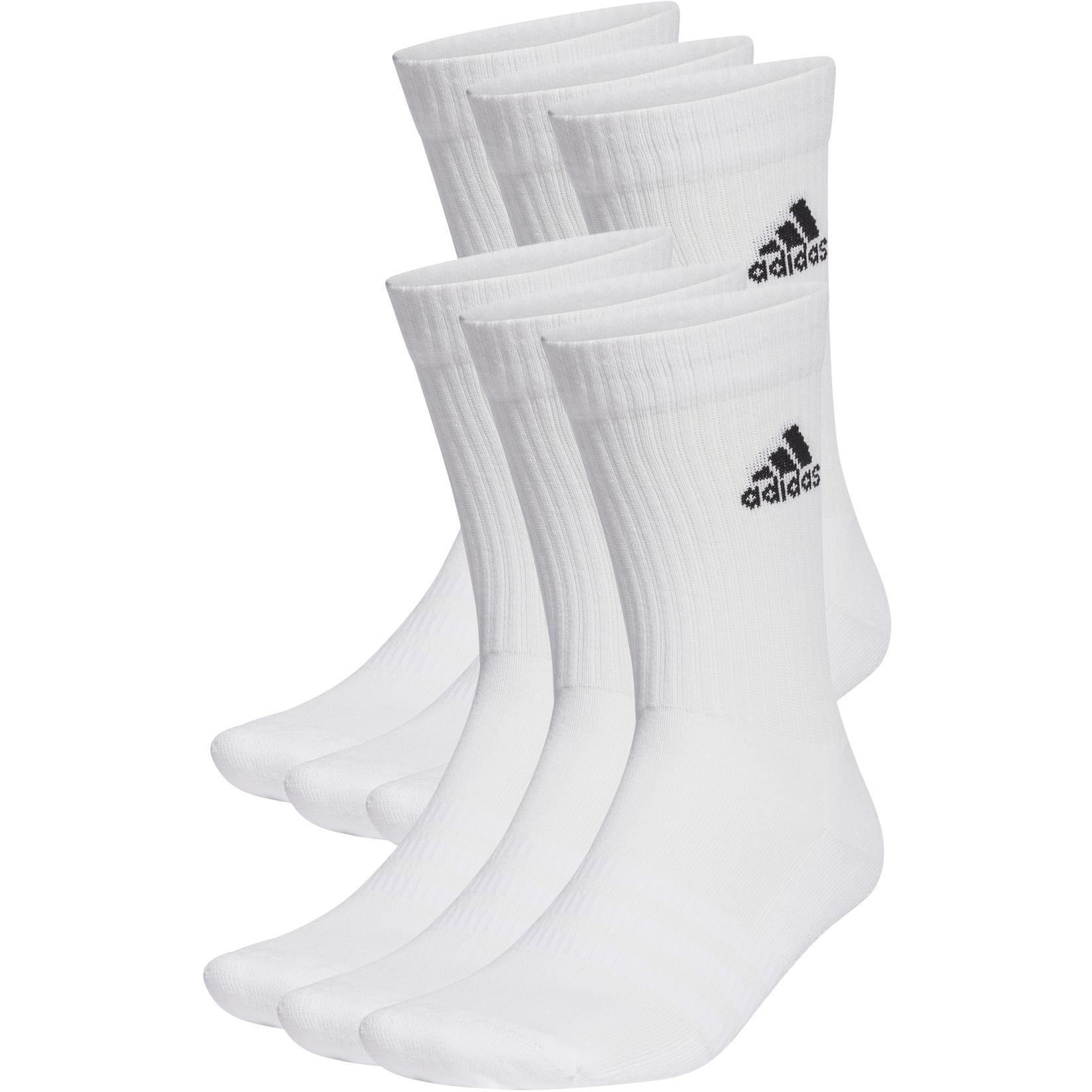 ADIDAS CALZE CUSHIONED SPORTSWEAR (6 PAIA) BIANCO HT3453