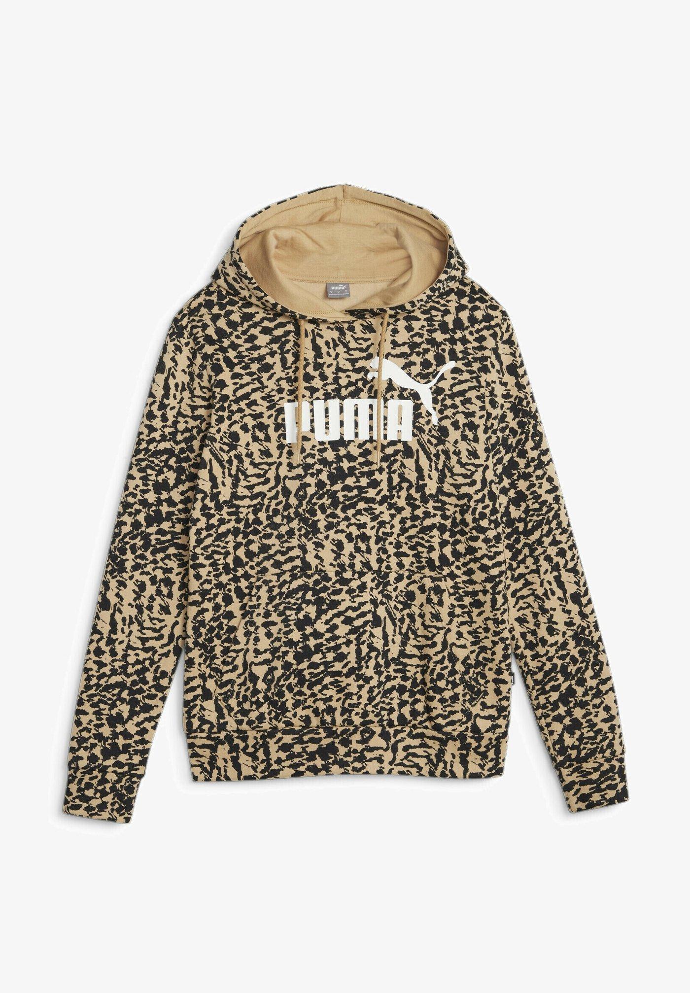 PUMA ESS+ ANIMAL AOP HOODIE - SAND TUNE 675963-84