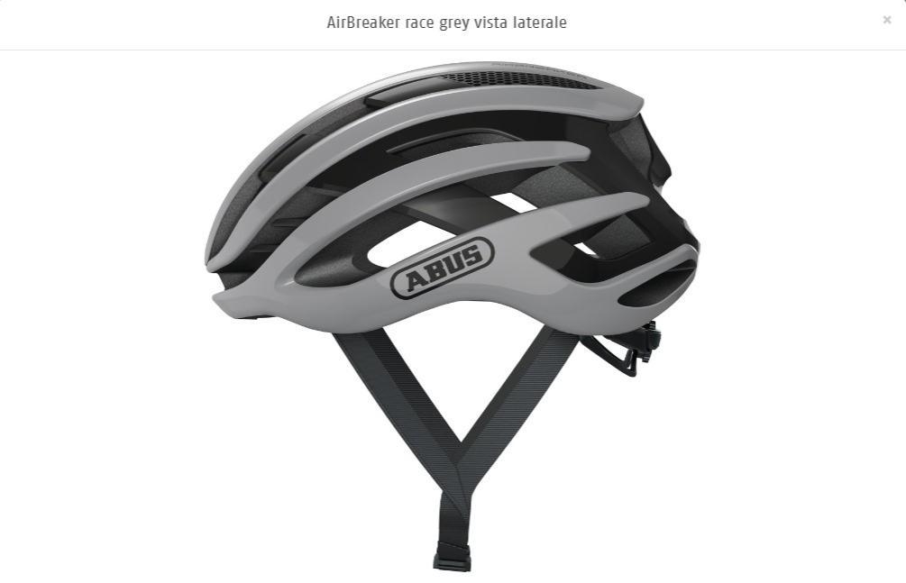 ABUS CASCO AIRBREAKER  RACE GREY M 40279