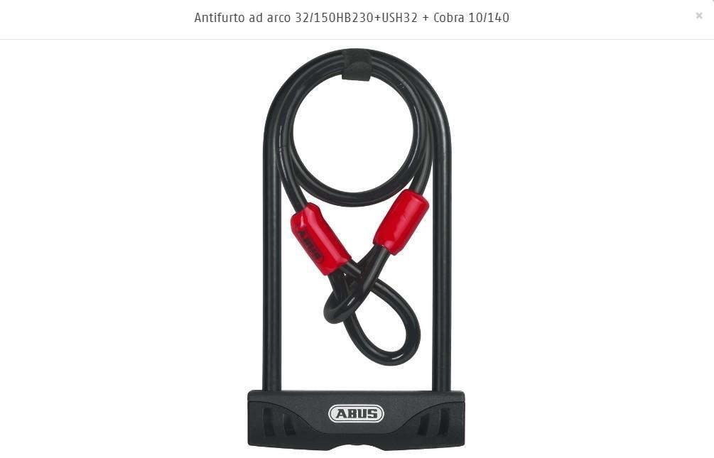 ABUS ANTIFURTO FACILO 32/150HB230+USH +COBRA 10/120 62874