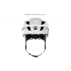 Casco cliffhanger shiny white m