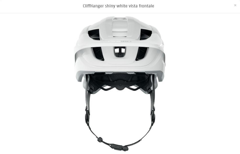 ABUS CASCO CLIFFHANGER SHINY WHITE M  65529