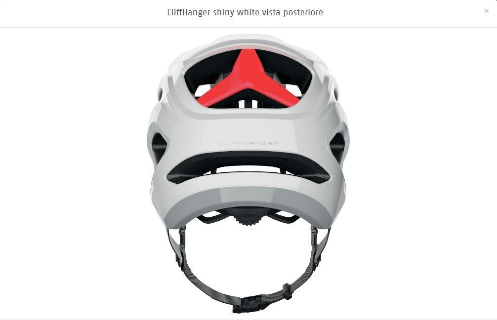 ABUS CASCO CLIFFHANGER SHINY WHITE M  65529