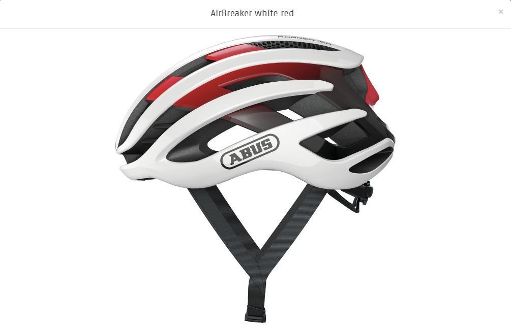 ABUS CASCO AIRBREAKER WHITE RED M  86836