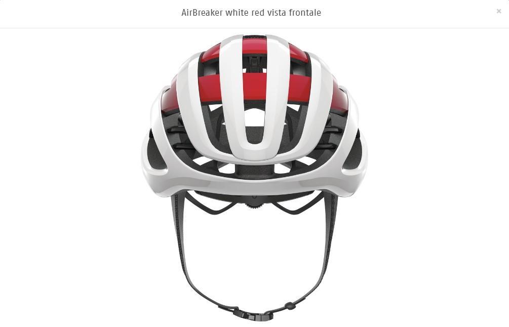 ABUS CASCO AIRBREAKER WHITE RED M  86836