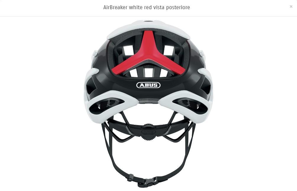 ABUS CASCO AIRBREAKER WHITE RED M  86836