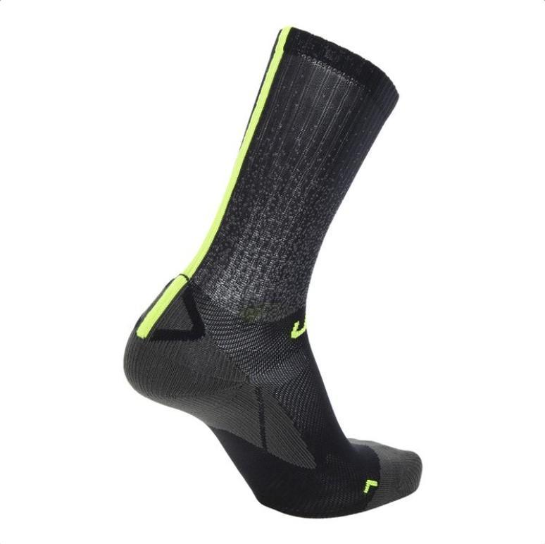 UYN CALZINI MAN CYCLING AERO SOCKS NERO VERDE  S100227-B205