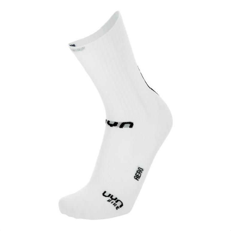 UYN CALZINI MAN CYCLING AERO SOCKS BIANCO NERO S100227-W030