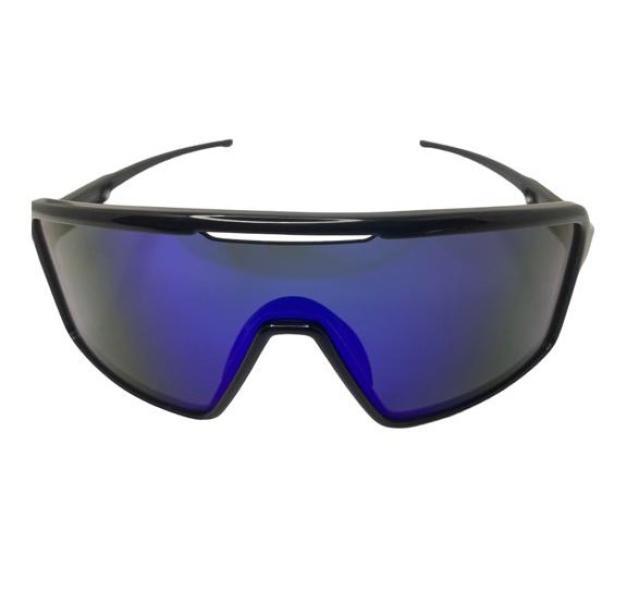 RPJ OCCHIALI DA SOLE SPORTIVI YONDER NERO LUCIDO MULTILASER BLUE SJ613942-01